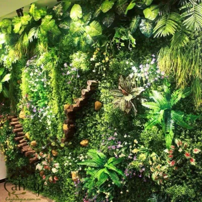 Tường cây giả nhân tạo