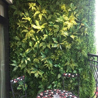 Tường cây giả nhà riêng