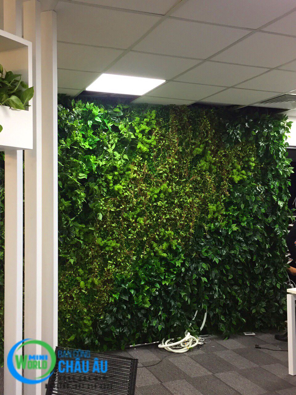 Tường cây giả văn phòng