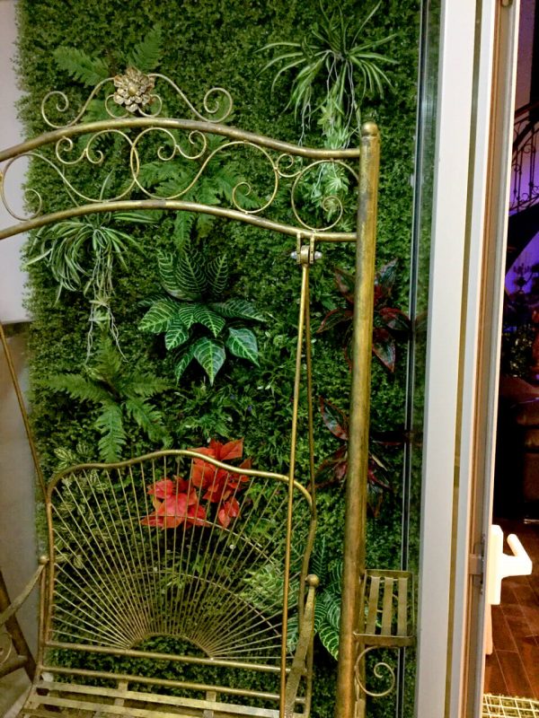 Tường cây giả chung cư Tường cây giả chung cư