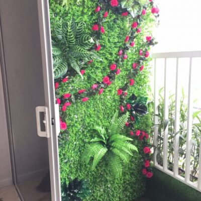 Mẫu tường cây giả ban công