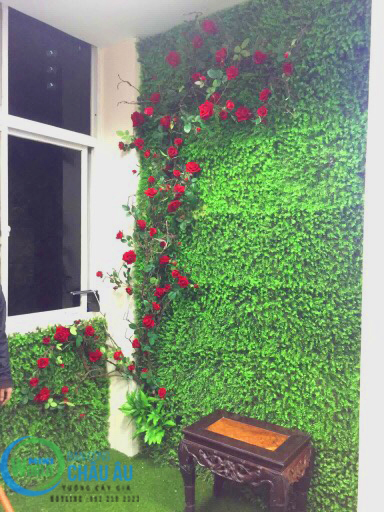 Mẫu tường cây giả đẹp
