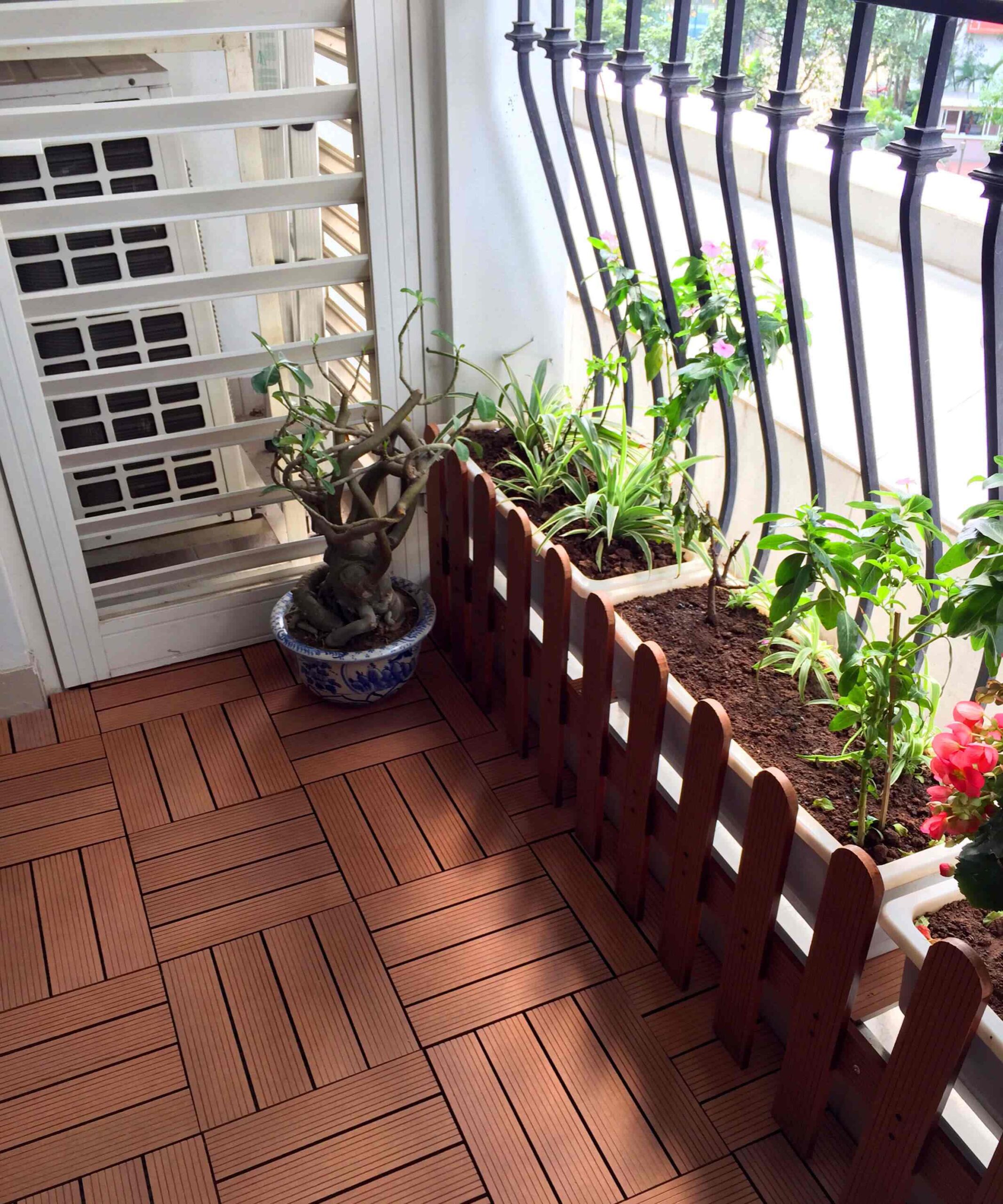 Vỉ sàn nhựa Composite - Đỏ sậm Vỉ sàn nhựa Composite - Đỏ sậm