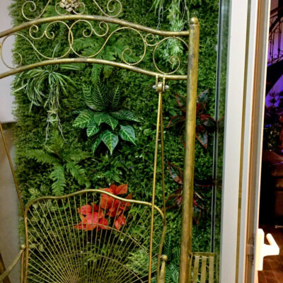 Tường cây giả chung cư