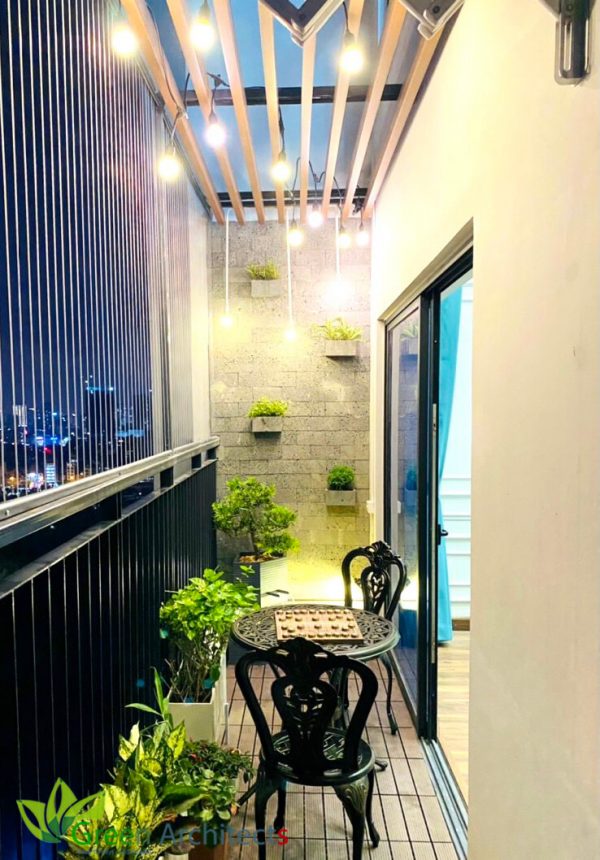 Mẫu trang trí tiểu cảnh ban công Mẫu trang trí tiểu cảnh ban công