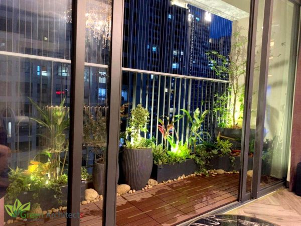 Mẫu chậu cây và sỏi Decor Mẫu chậu cây và sỏi Decor