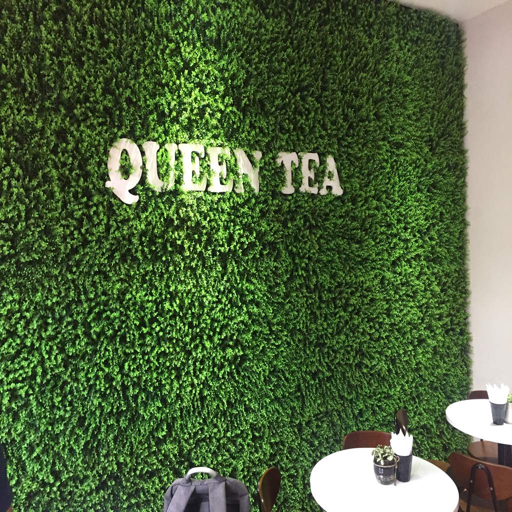 Tường cây giả cửa hàng Tường cây giả cửa hàng