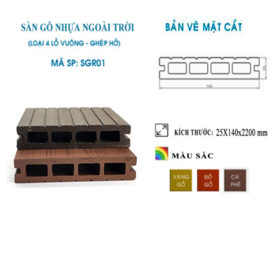 Sàn nhựa Composite – SGR 01